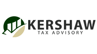 Kershaw Tax Advisory white logo Oklahoma City